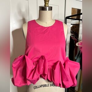 Pink Ruffled Women's Top